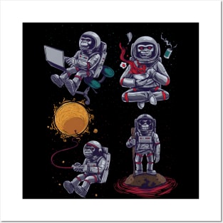 space monkey Posters and Art